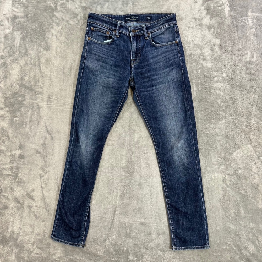 Lucky Brand Coolmax 110 Slim Straight Jeans Men's Size‎ 29x30 Blue Dark Wash